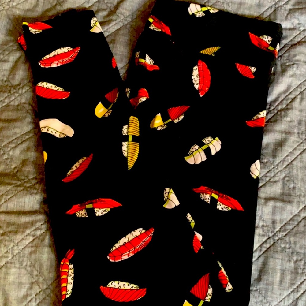 Lularoe leggings sushi print
